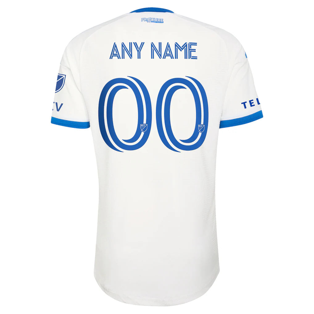 CF Montreal adidas 2026 The Procure Jersey On-Field Authentic Patch Custom Jersey - White