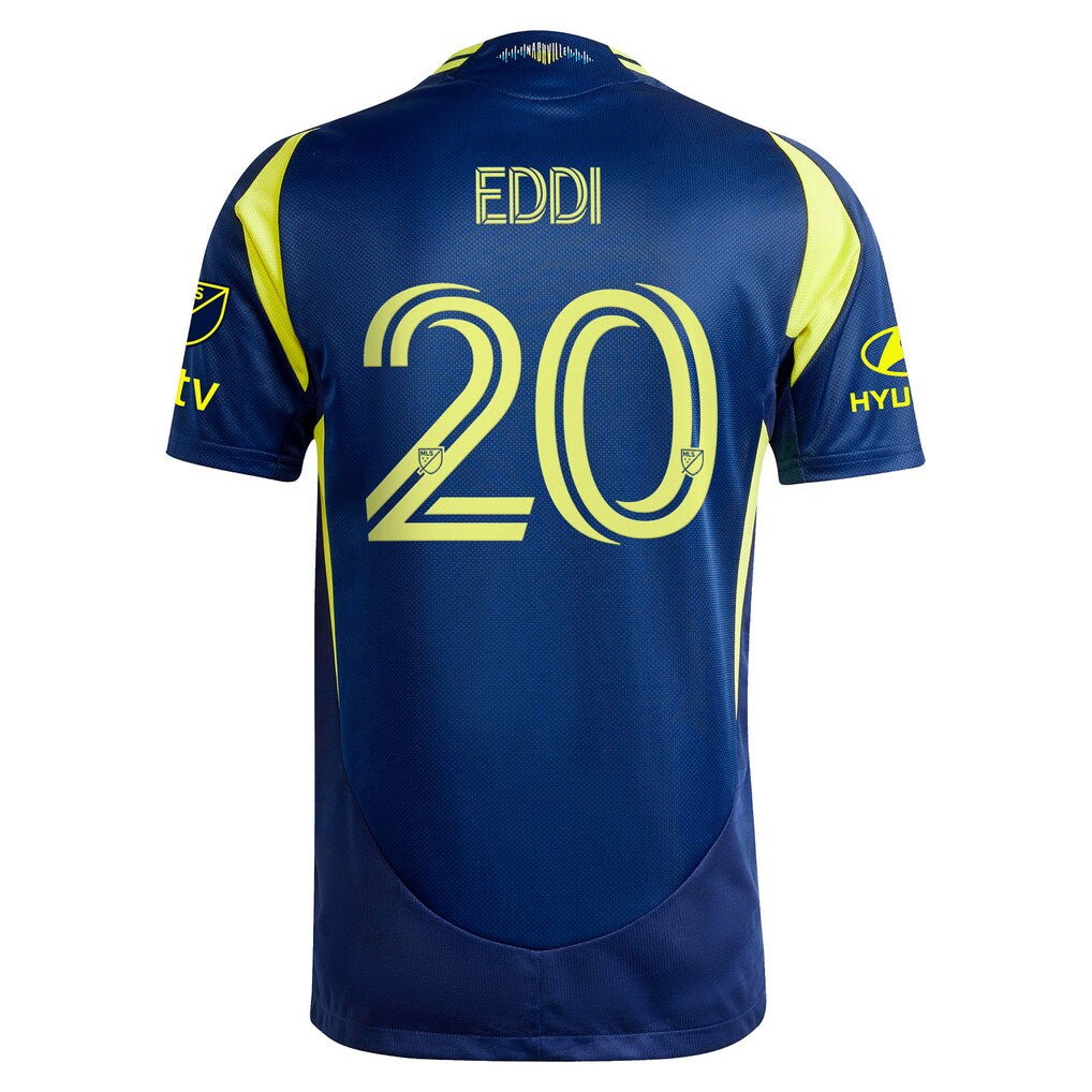 Edvard Tagseth Nashville SC adidas 2025 The Heart of Nashville Kit On-Field Authentic Jersey – Navy
