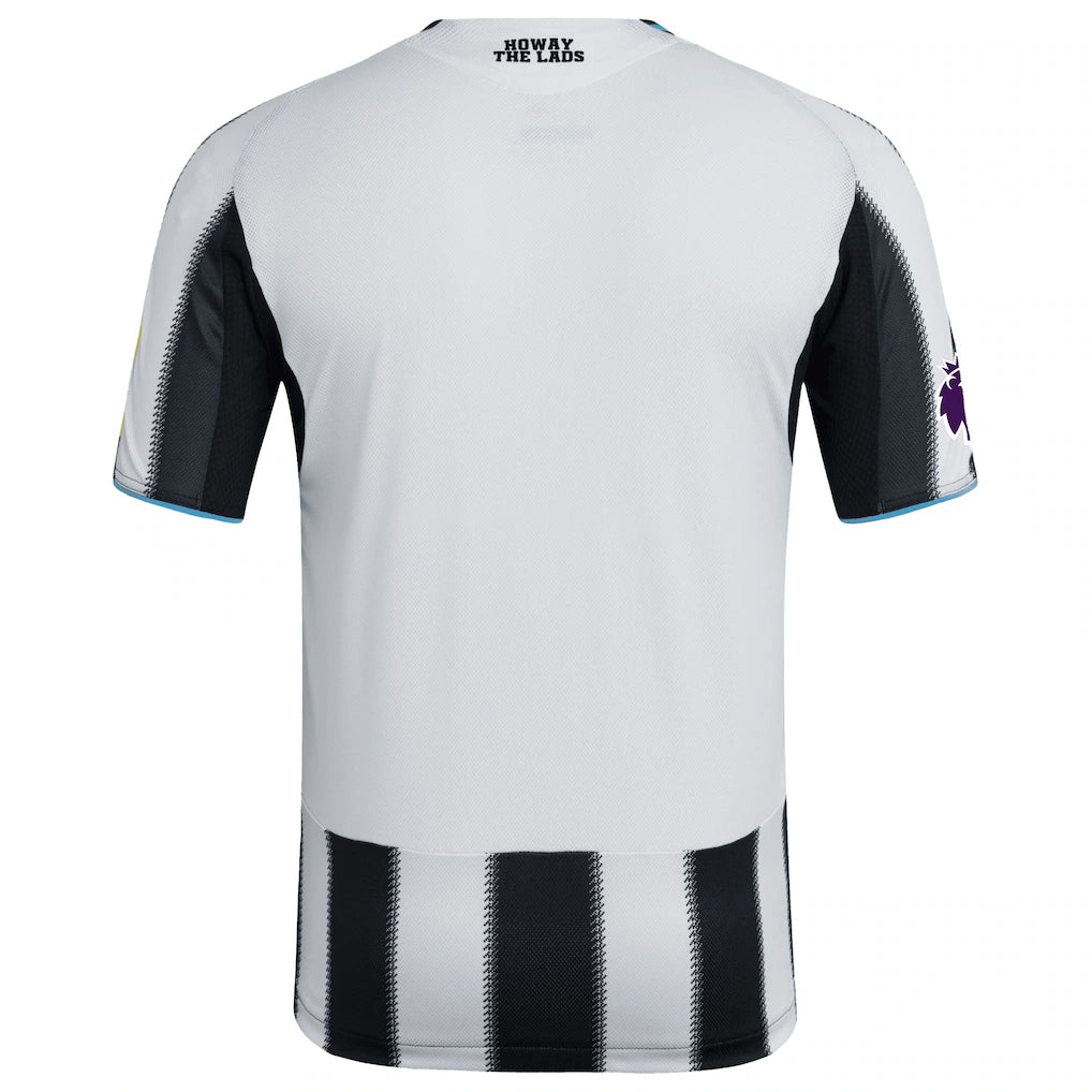 Newcastle United adidas 2025/26 Home Authentic Patch Jersey - Black/White