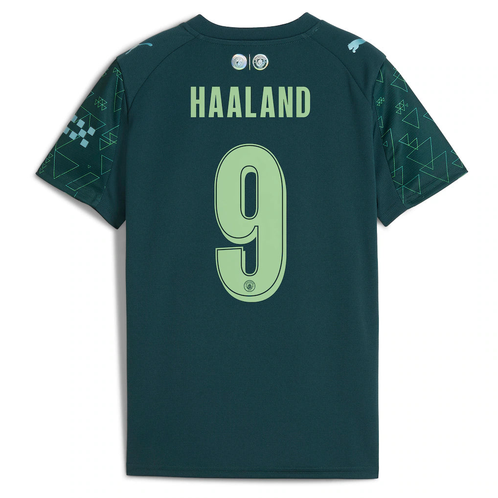 Erling Haaland Manchester City Puma x EA SPORTS FC Youth 2025/26 Fourth Jersey - Green