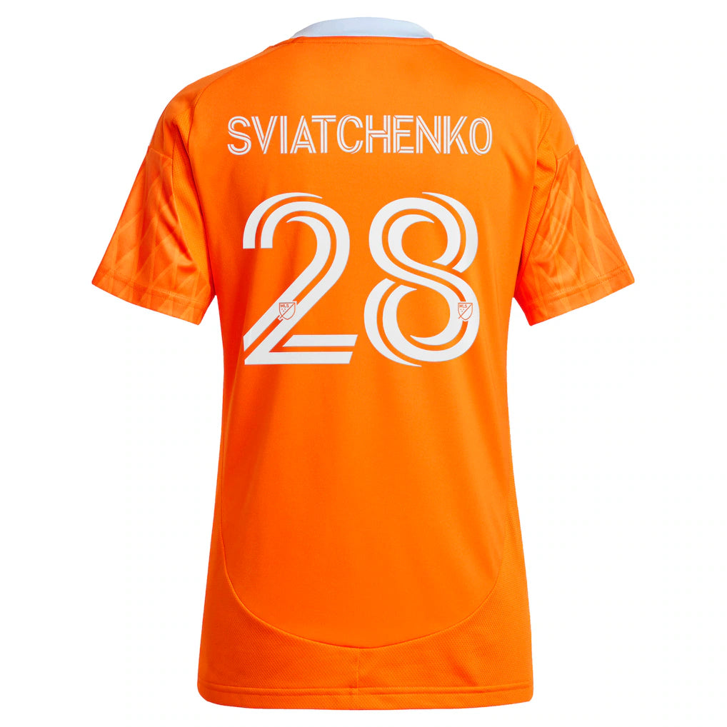 Erik Sviatchenko Houston Dynamo FC adidas Women's 2025 Season 20 Replica Player Jersey - Orange