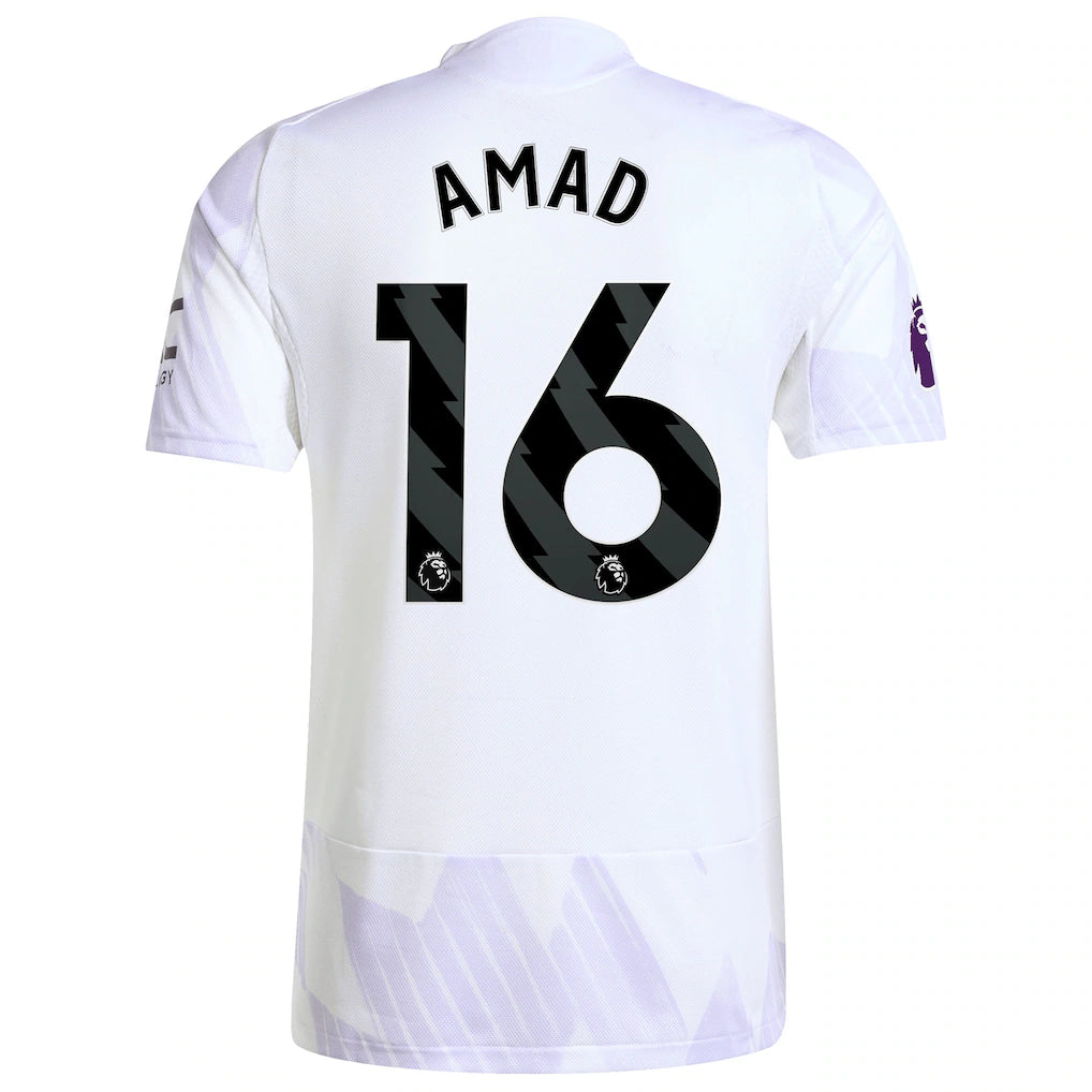Amad Diallo Manchester United adidas 2025/26 Away Authentic Player Jersey - White