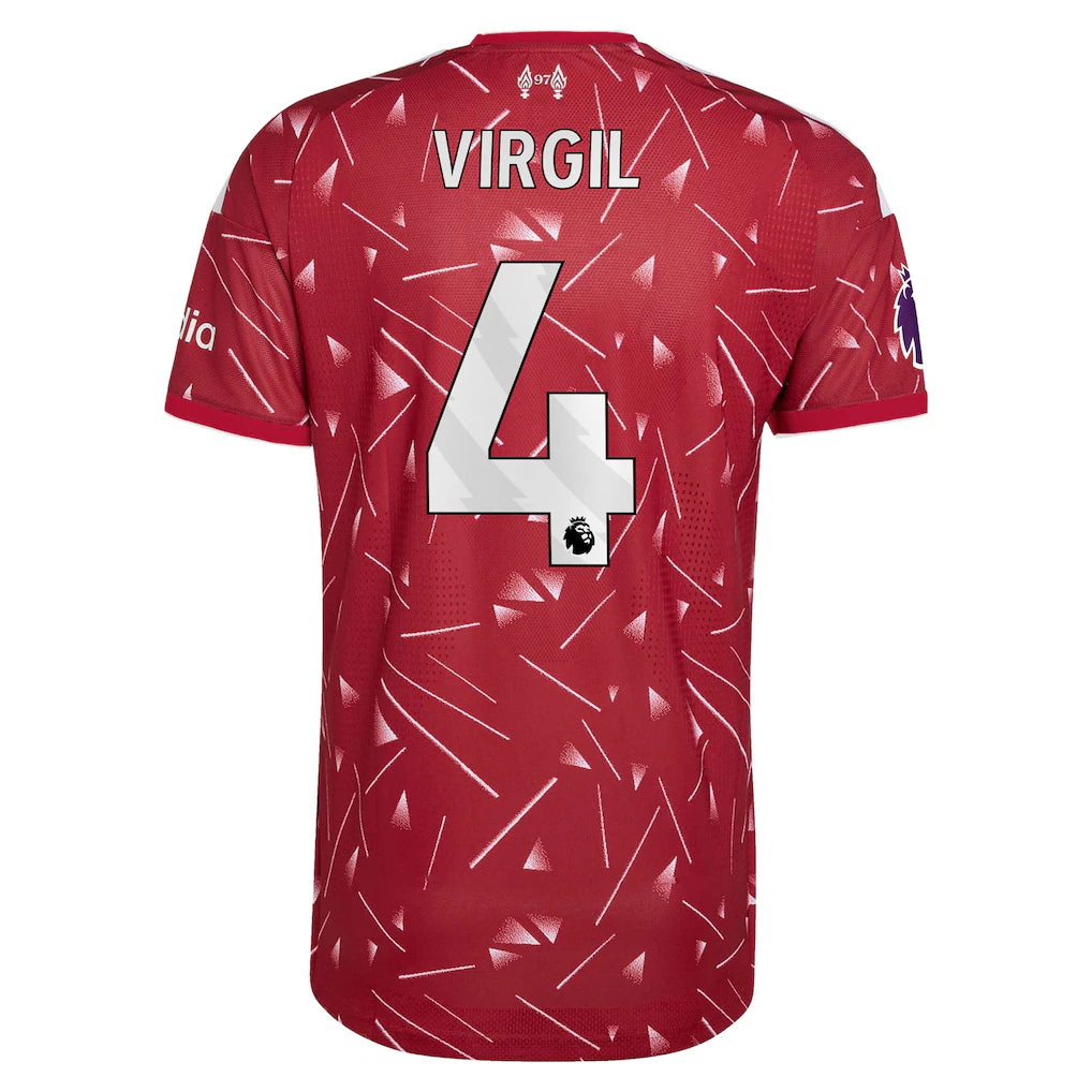 Virgil van Dijk Liverpool adidas 2026/27 Home On-Field Authentic Jersey - Red