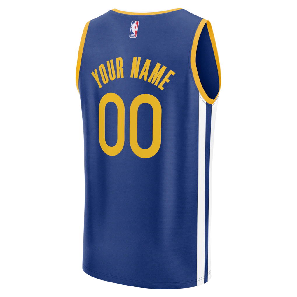 Golden State Warriors Fanatics Fast Break Custom Jersey - Icon Edition - Royal