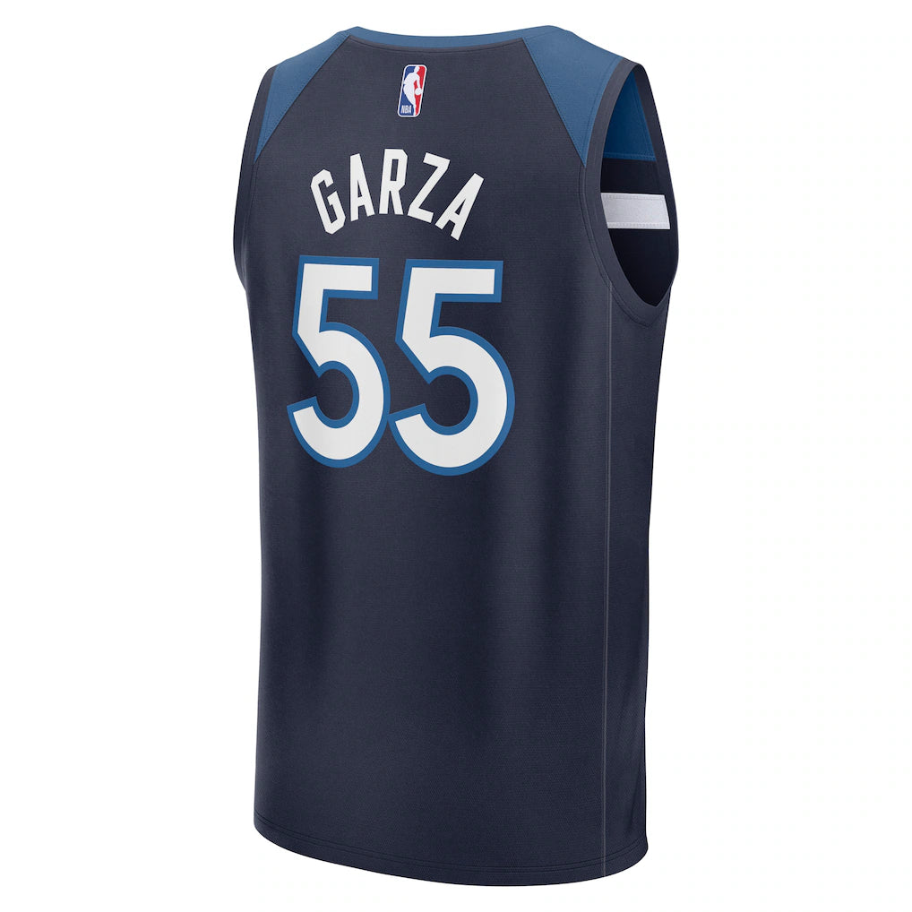 Luka Garza Minnesota Timberwolves Fanatics Fast Break Replica Player Jersey - Icon Edition - Navy