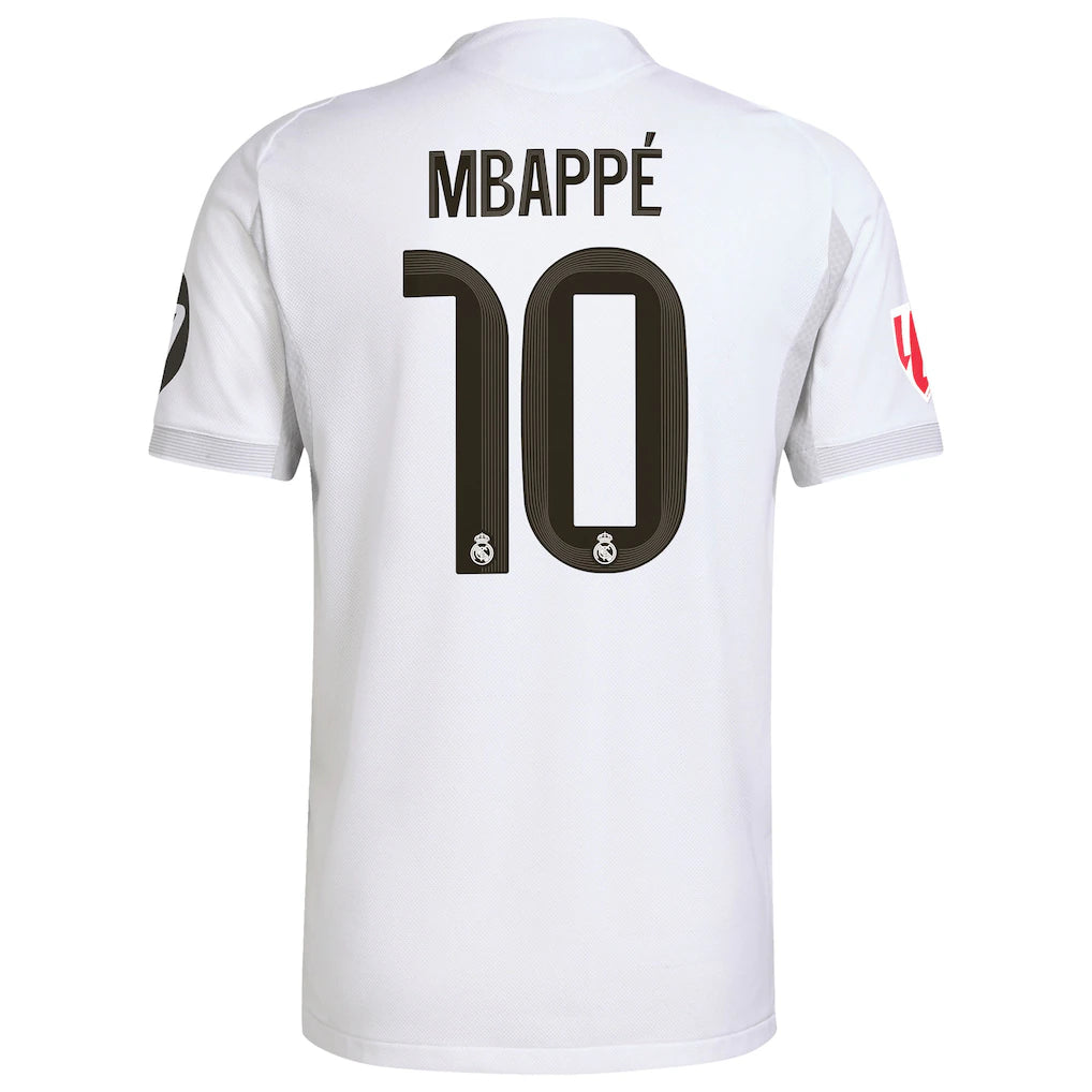 Kylian Mbappé Real Madrid adidas 2025/26 Home Authentic Player Jersey - White