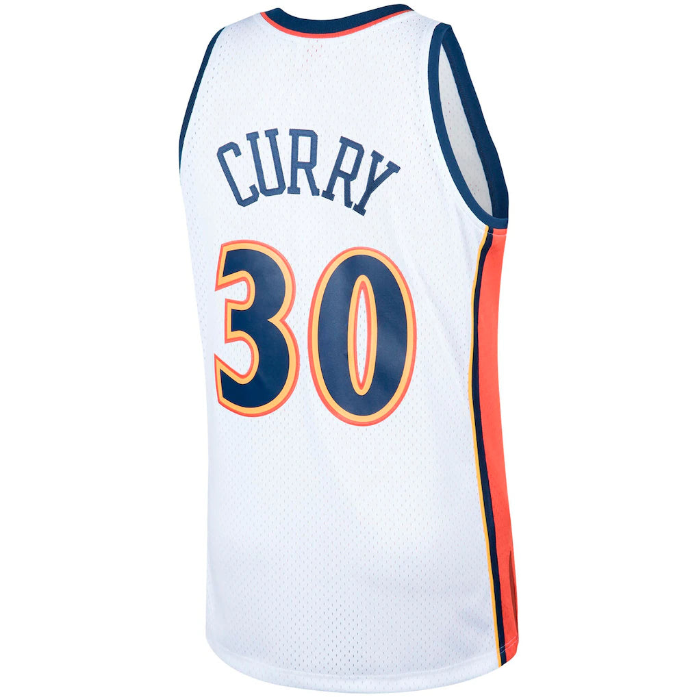 Stephen Curry Golden State Warriors Mitchell & Ness Hardwood Classics Swingman Jersey - White