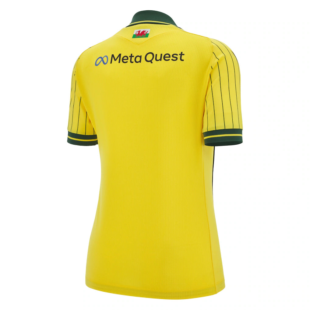 Wrexham Macron Women's 2025/26 Away Replica Jersey - Yellow