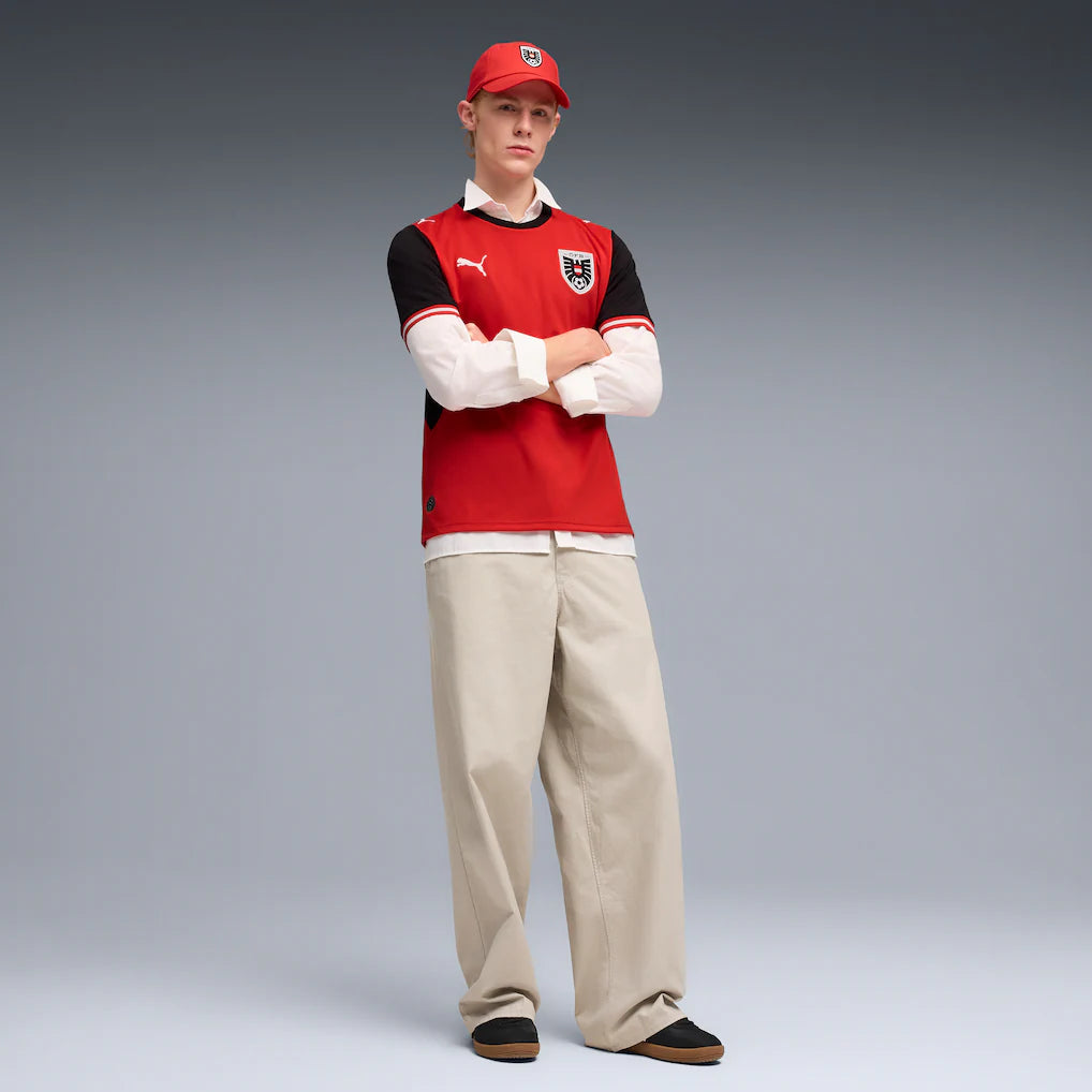 Austria National Team Puma 2026 Home Replica Jersey - Red