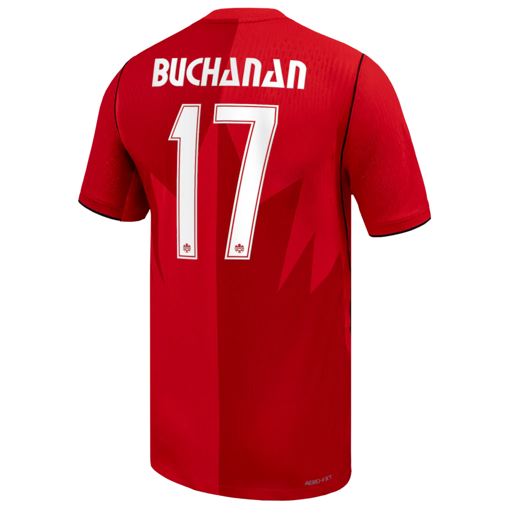 Tajon Buchanan Canada Soccer Nike 2026 Home Match Authentic Jersey - Red