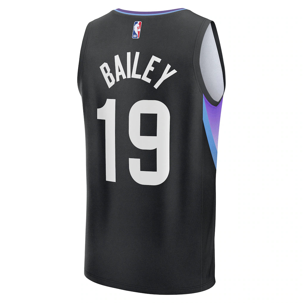Ace Bailey Utah Jazz Fanatics 2025 NBA Draft First Round Pick Fast Break Replica Jersey - Statement Edition - Black