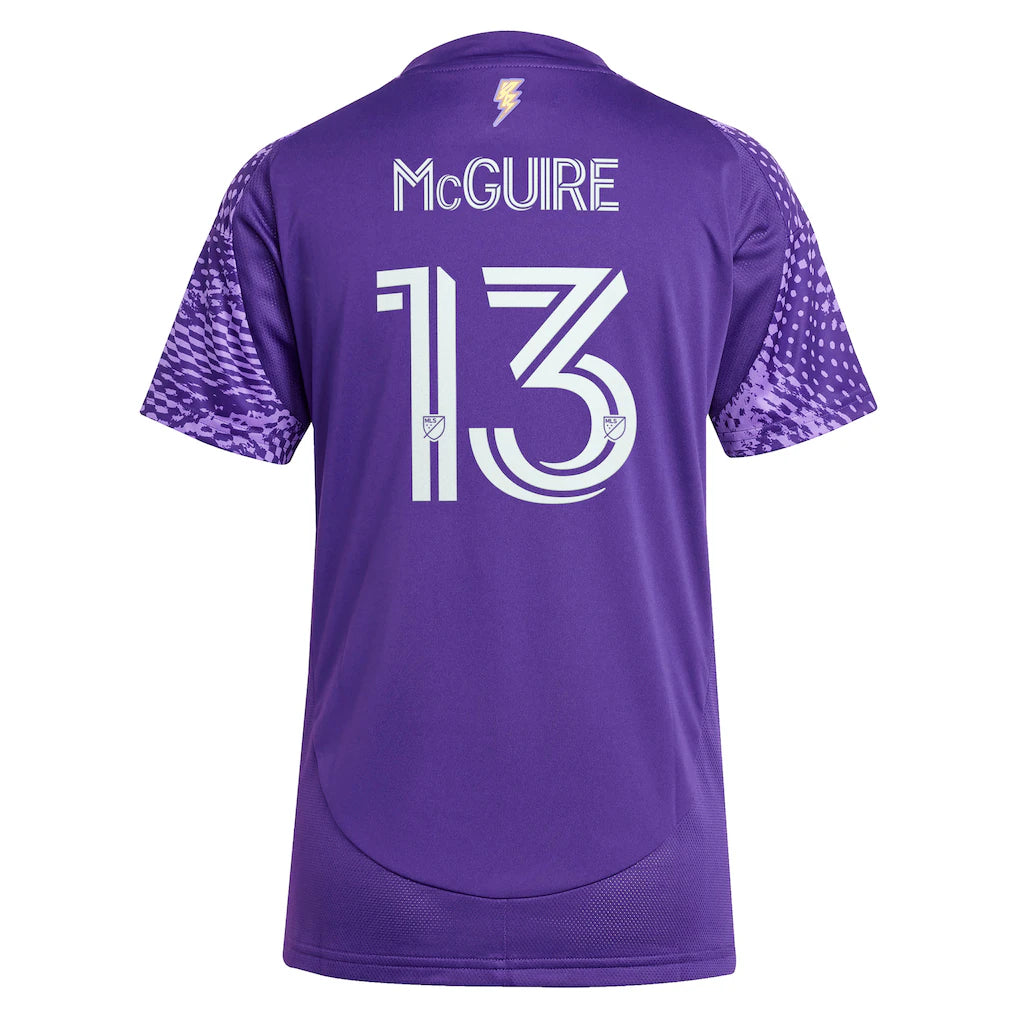 Duncan McGuire Orlando City SC adidas Women's 2025 Perfect Storm Replica Player Jersey - Purple