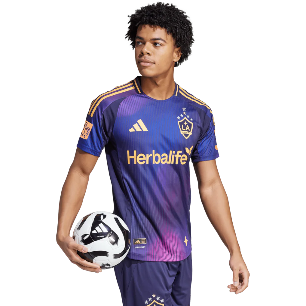 LA Galaxy adidas 2025 RIZON On-Field Authentic Patch Jersey - Navy