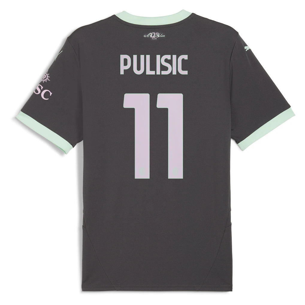 Christian Pulisic AC Milan Puma 2024/25 Third Replica Player Jersey - Charcoal