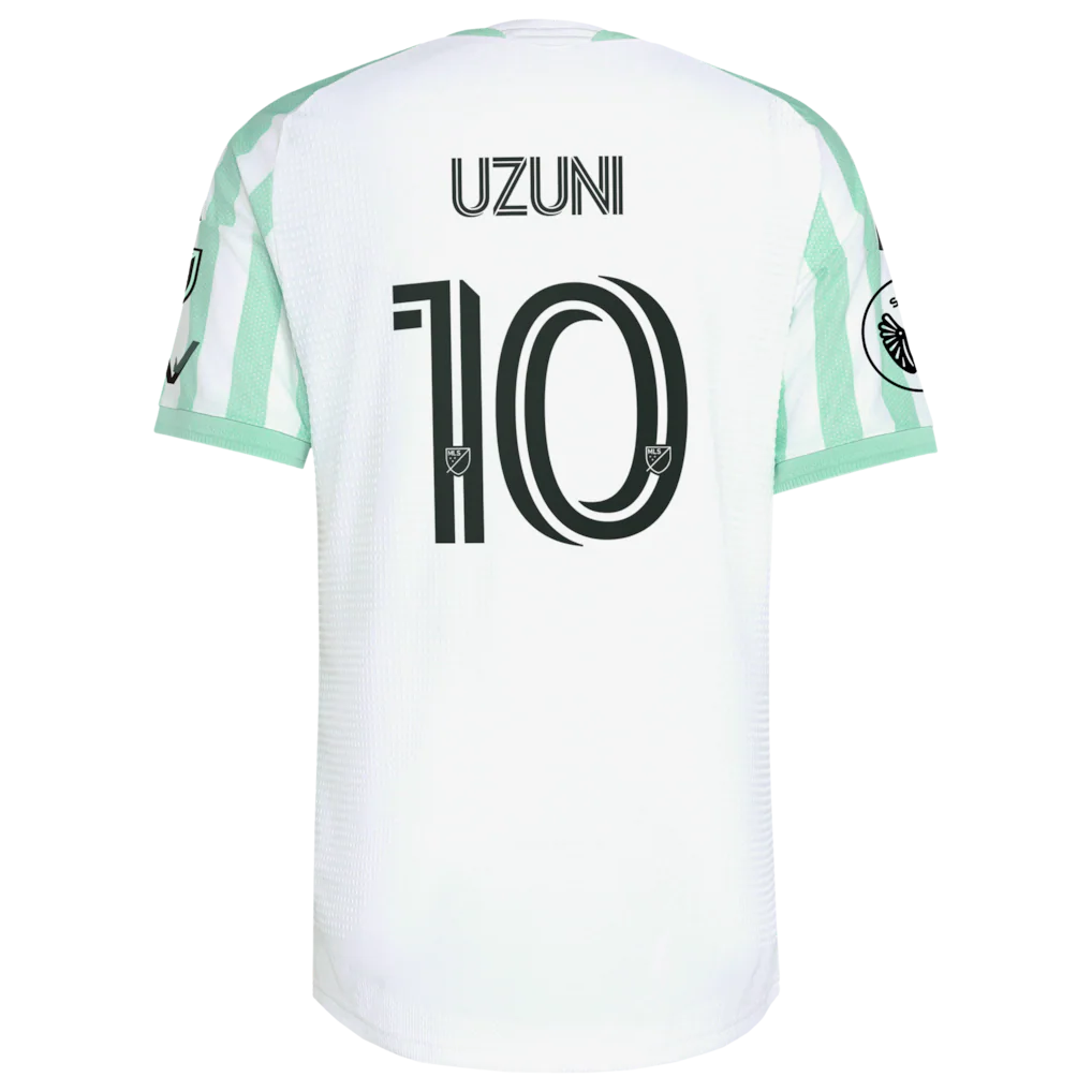 Myrto Uzuni Austin FC adidas  2026 The Rooted Kit On-Field Authentic Patch Jersey - White