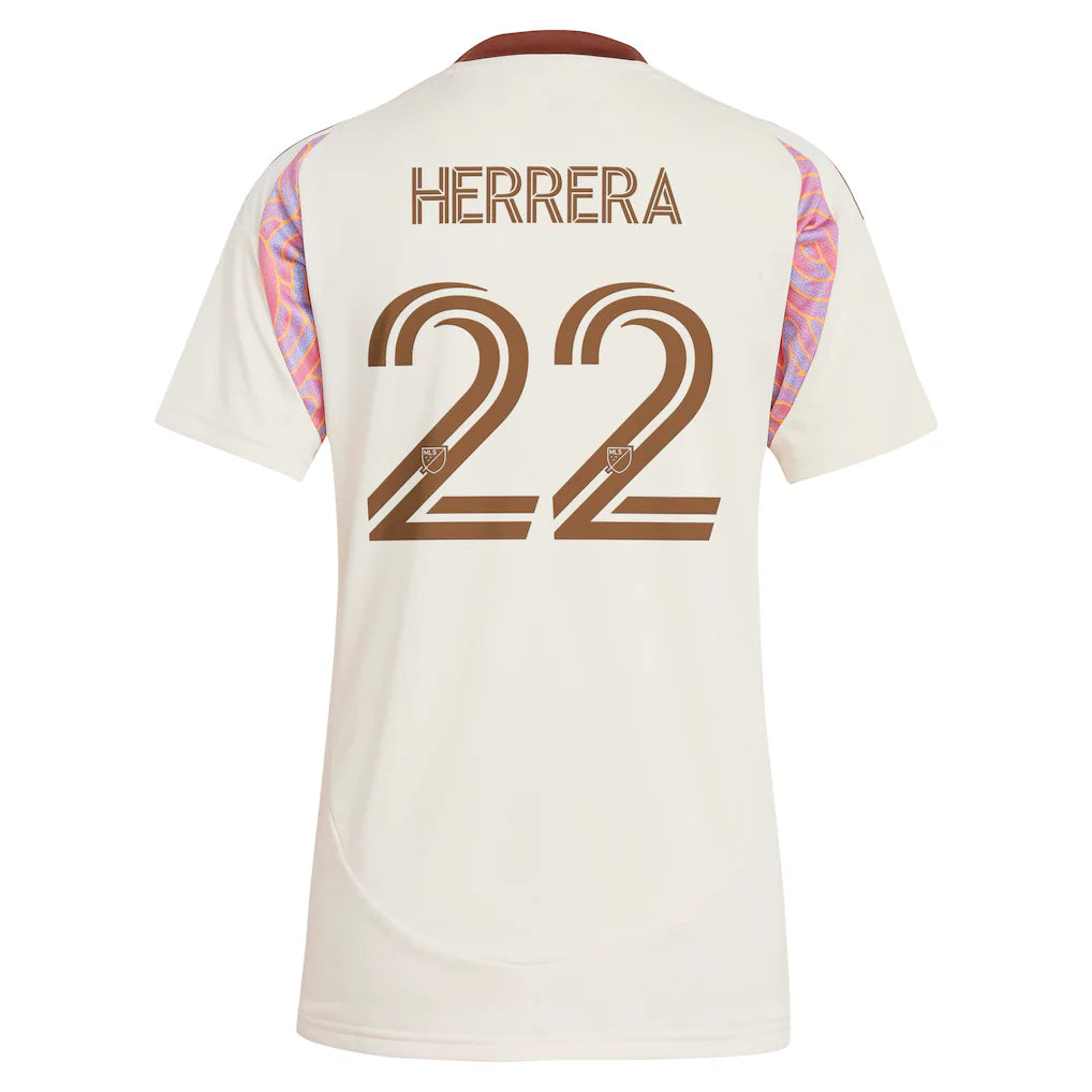 Aaron Herrera D.C. United adidas Women's 2025 The Soul Kit Replica Player Jersey - Natural