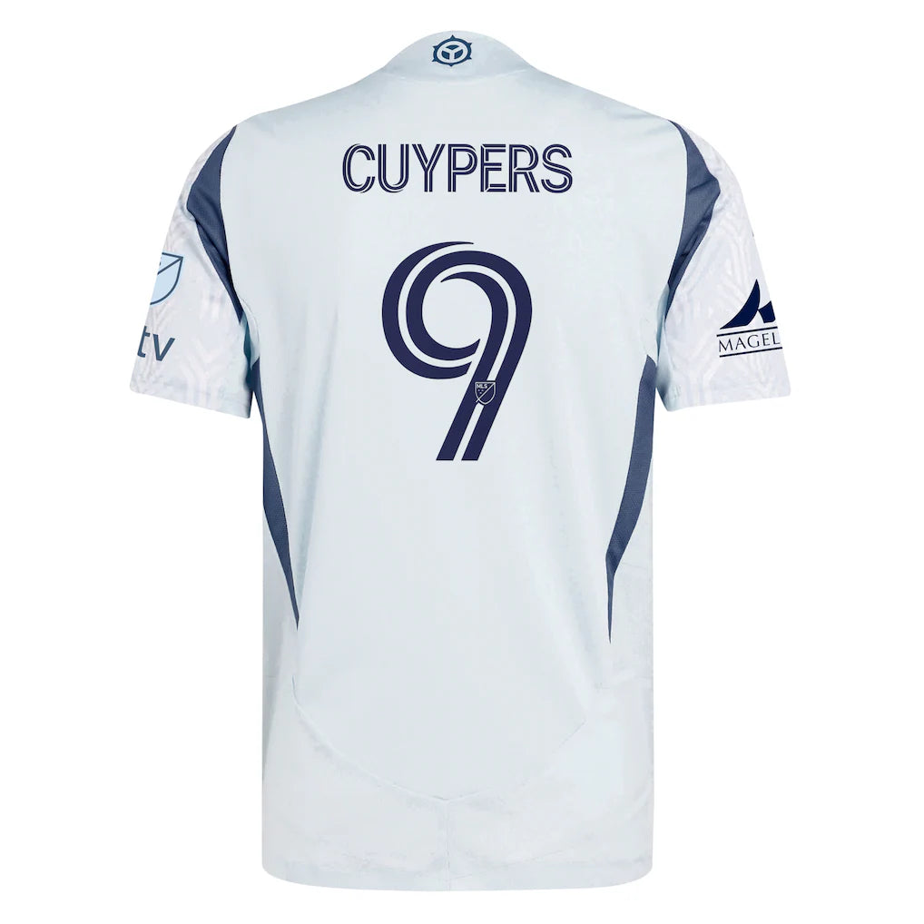 Hugo Cuypers Chicago Fire adidas 2025 The Municipal Kit Authentic Player Jersey - Light Blue