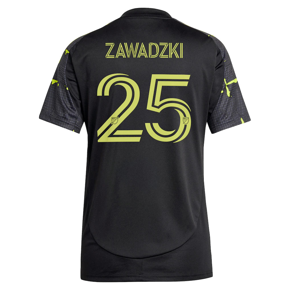 Sean Zawadzki Columbus Crew adidas Women's 2025 The Goosebumps Kit Replica Player Jersey - Black