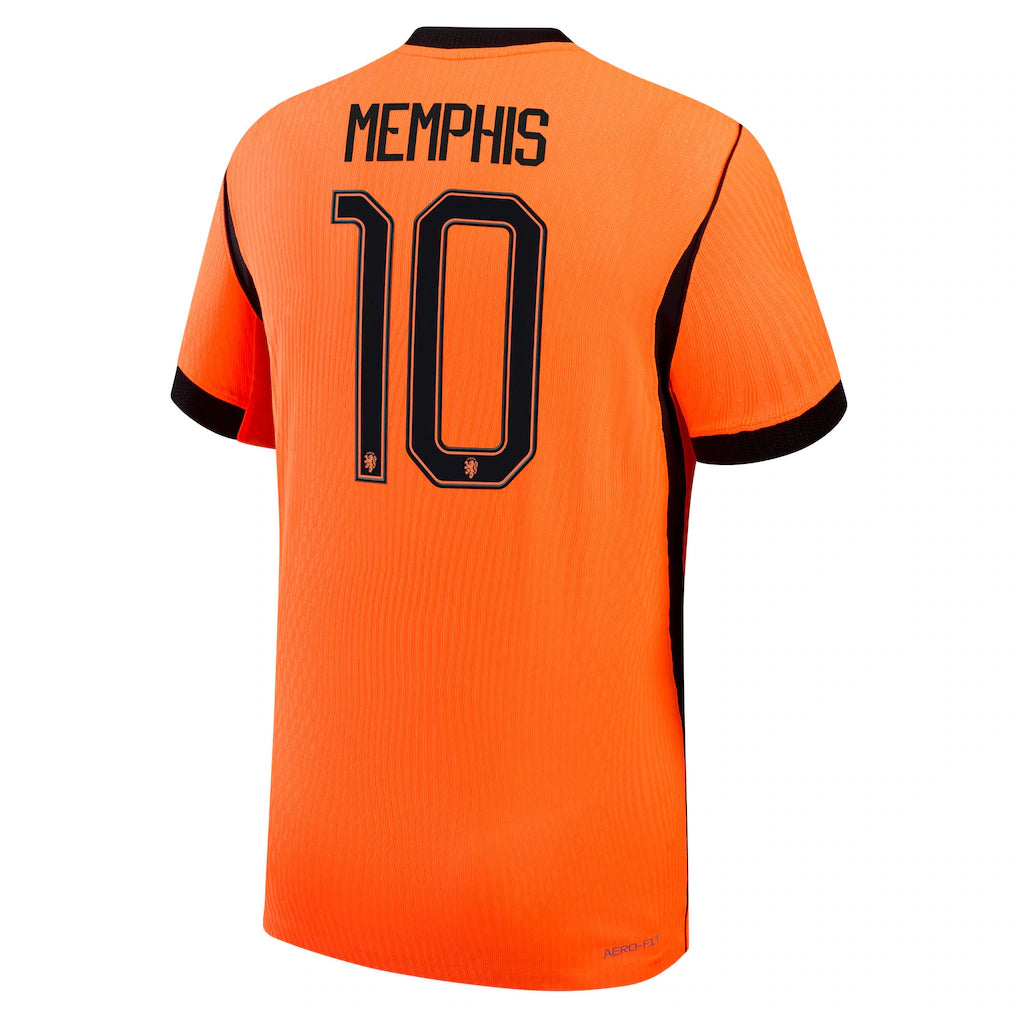 Memphis Depay Netherlands National Team Nike 2026 Home Match Authentic Jersey - Orange