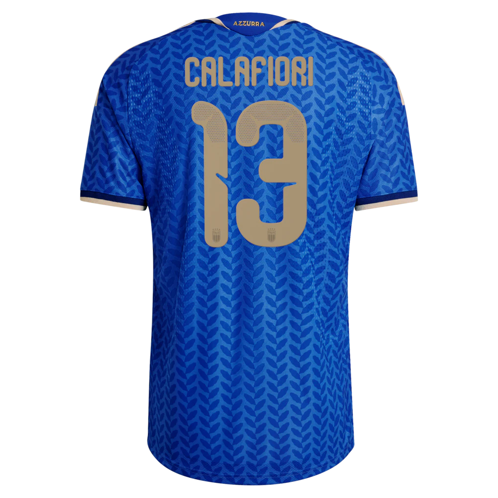Riccardo Calafiori Italy National Team adidas 2026 Home Authentic Jersey - Blue