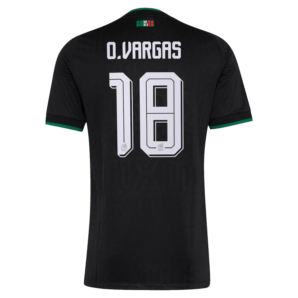 Obed Vargas Mexico National Team adidas 2026 Third On-Field Authentic Jersey - Black