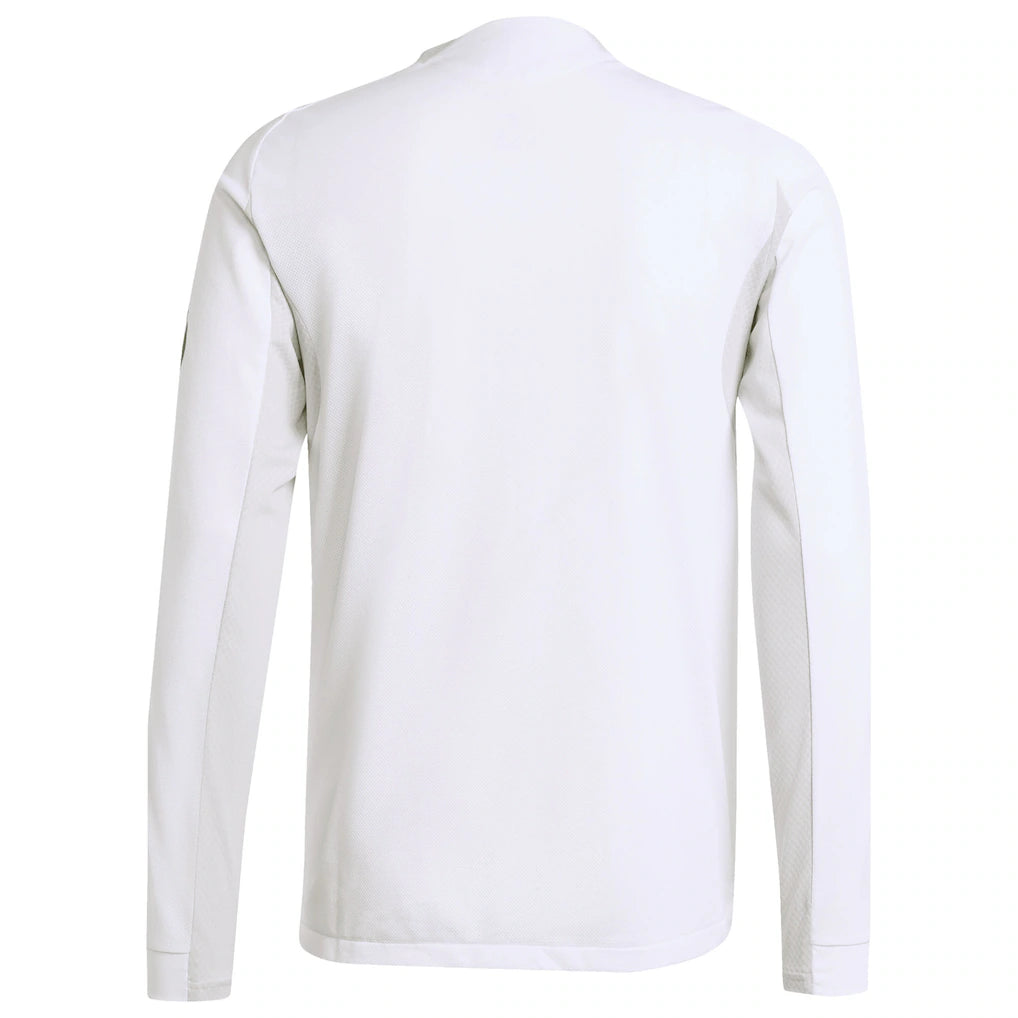 Real Madrid adidas 2025/26 Home Authentic Long Sleeve Jersey - White