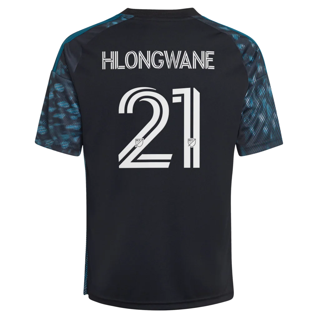 Bongokuhle Hlongwane Minnesota United FC adidas Youth 2026 The Decade Kit Replica Jersey - Black