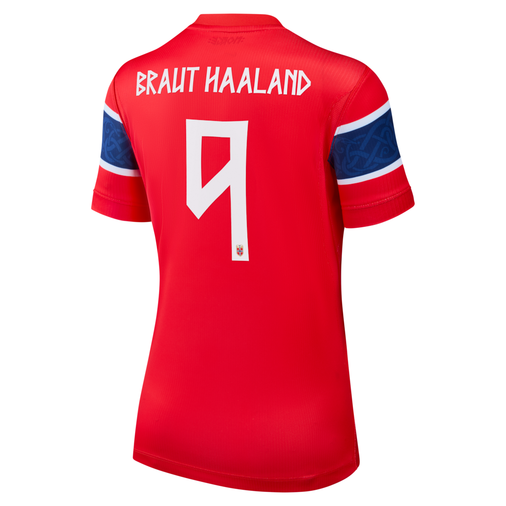 Erling Haaland Norway National Team Nike Women's 2026 Home Stadium Replica Jersey - Red