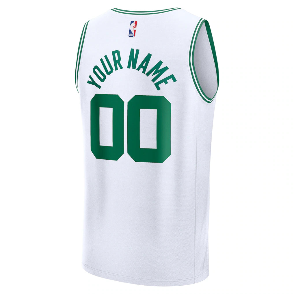 Boston Celtics Fanatics Fast Break Custom Jersey - Association Edition - White
