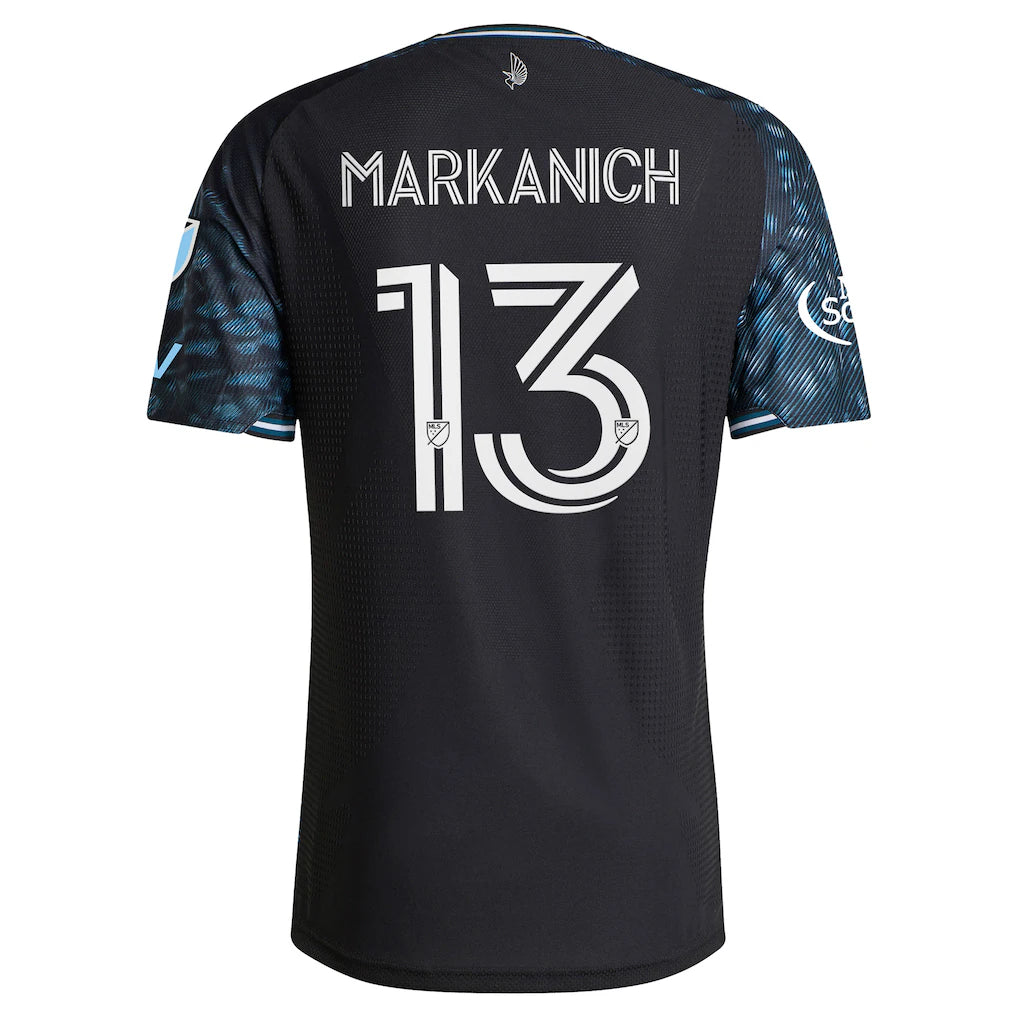 Anthony Markanich Minnesota United FC adidas 2026 The Decade Kit On-Field Authentic Patch Jersey - Black