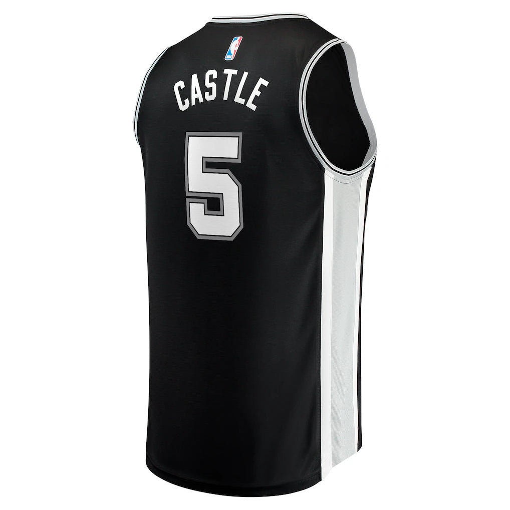 Stephon Castle San Antonio Spurs Fanatics 2024 NBA Draft Fast Break Player Jersey - Icon Edition - Black