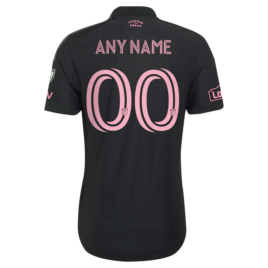 Inter Miami CF adidas 2026 Presagio On-Field Authentic Patch Custom Jersey - Black