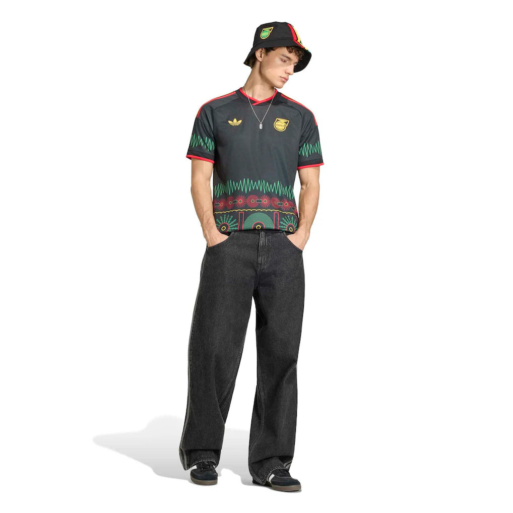 Jamaica National Team adidas 2026 Away Replica Jersey - Black