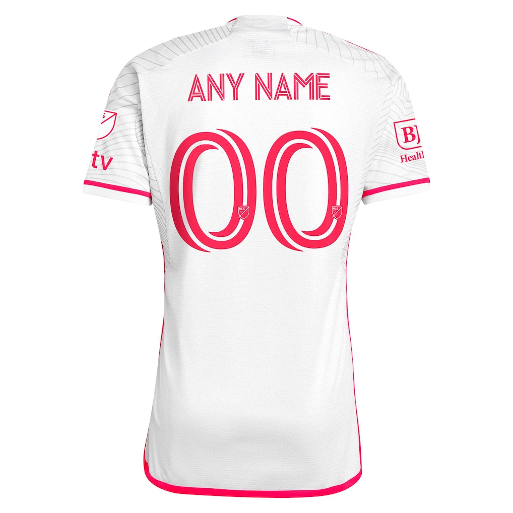 St. Louis City SC adidas 2024 The Confluence Kit Authentic Custom Jersey - White