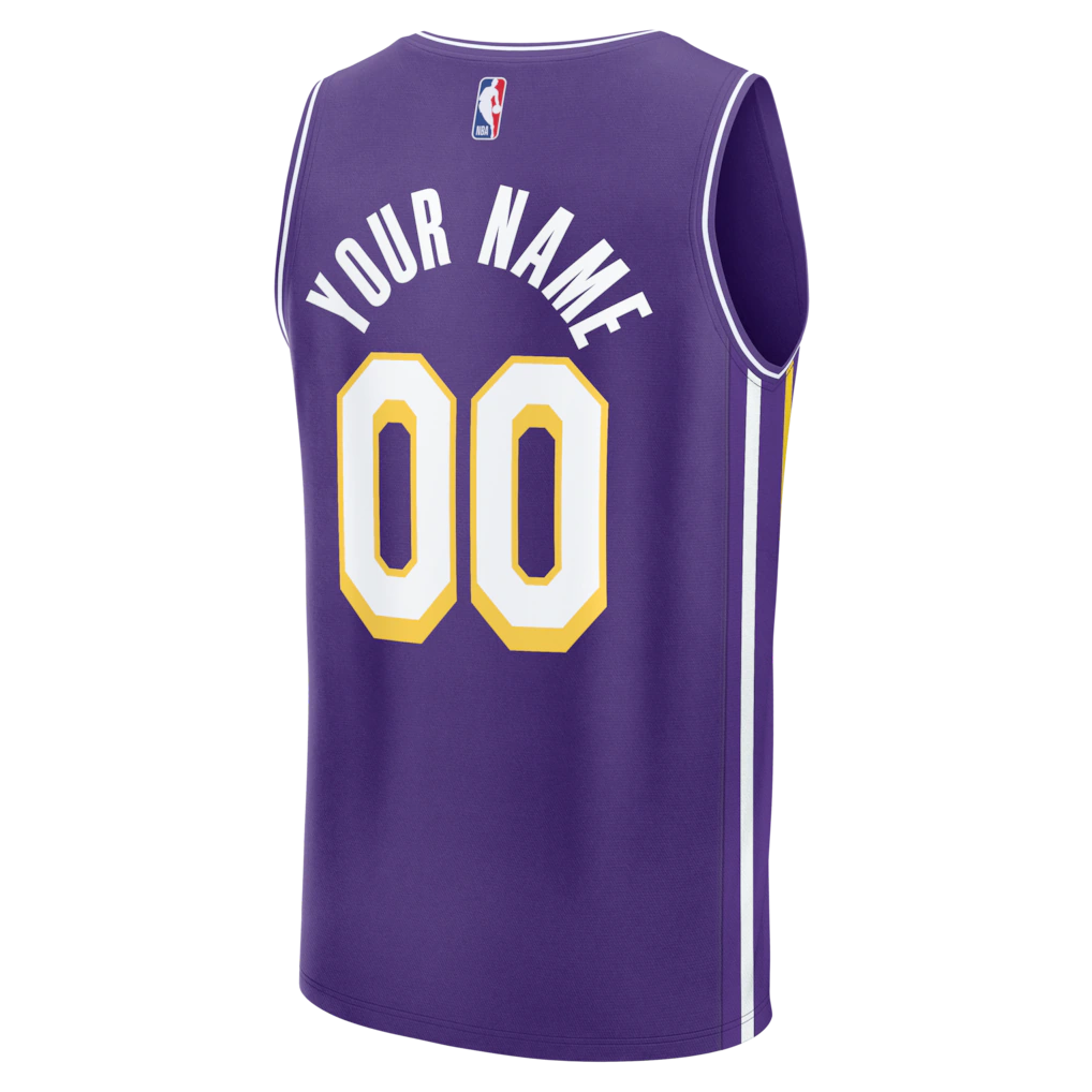 Los Angeles Lakers Fanatics Fast Break Custom Jersey - Icon Edition - Purple
