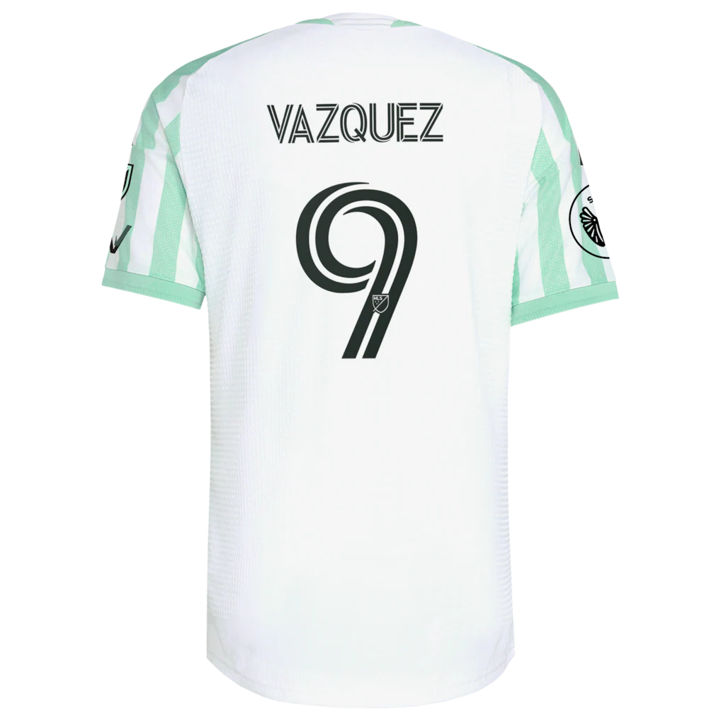 Brandon Vazquez Austin FC adidas  2026 The Rooted Kit On-Field Authentic Patch Jersey - White