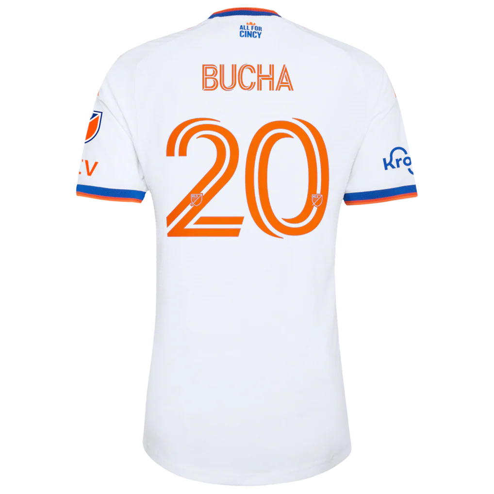 Pavel Bucha FC Cincinnati adidas 2026 The Seven Hills Kit On-Field Authentic Patch Jersey - White