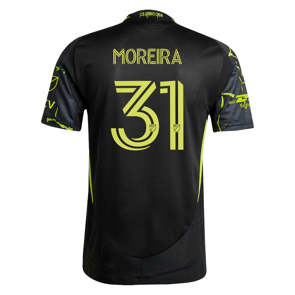 Steven Moreira Columbus Crew adidas 2025 The Goosebumps Kit On-Field Authentic Jersey – Black