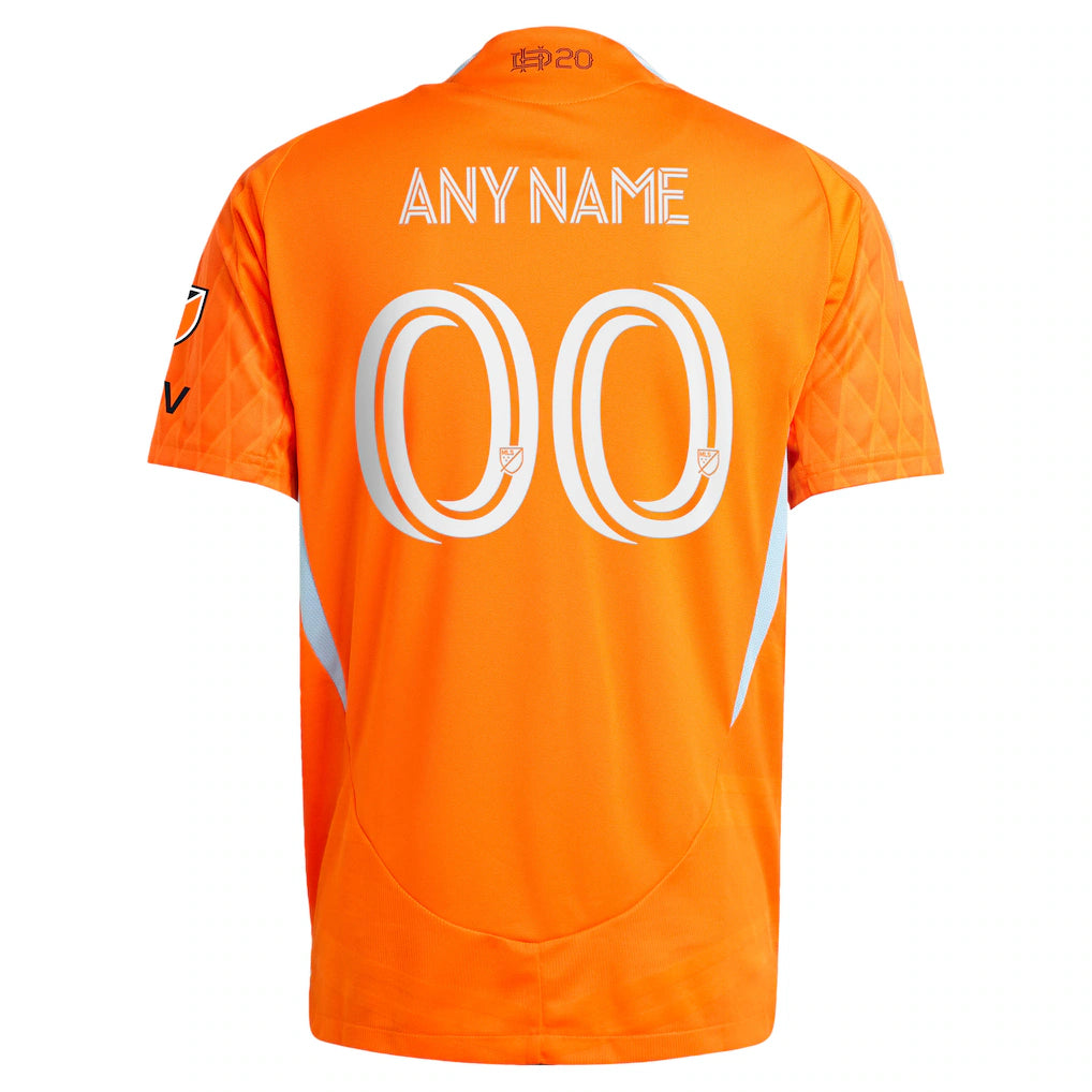 Houston Dynamo FC adidas 2025 Season 20 On-Field Authentic Custom Jersey - Orange