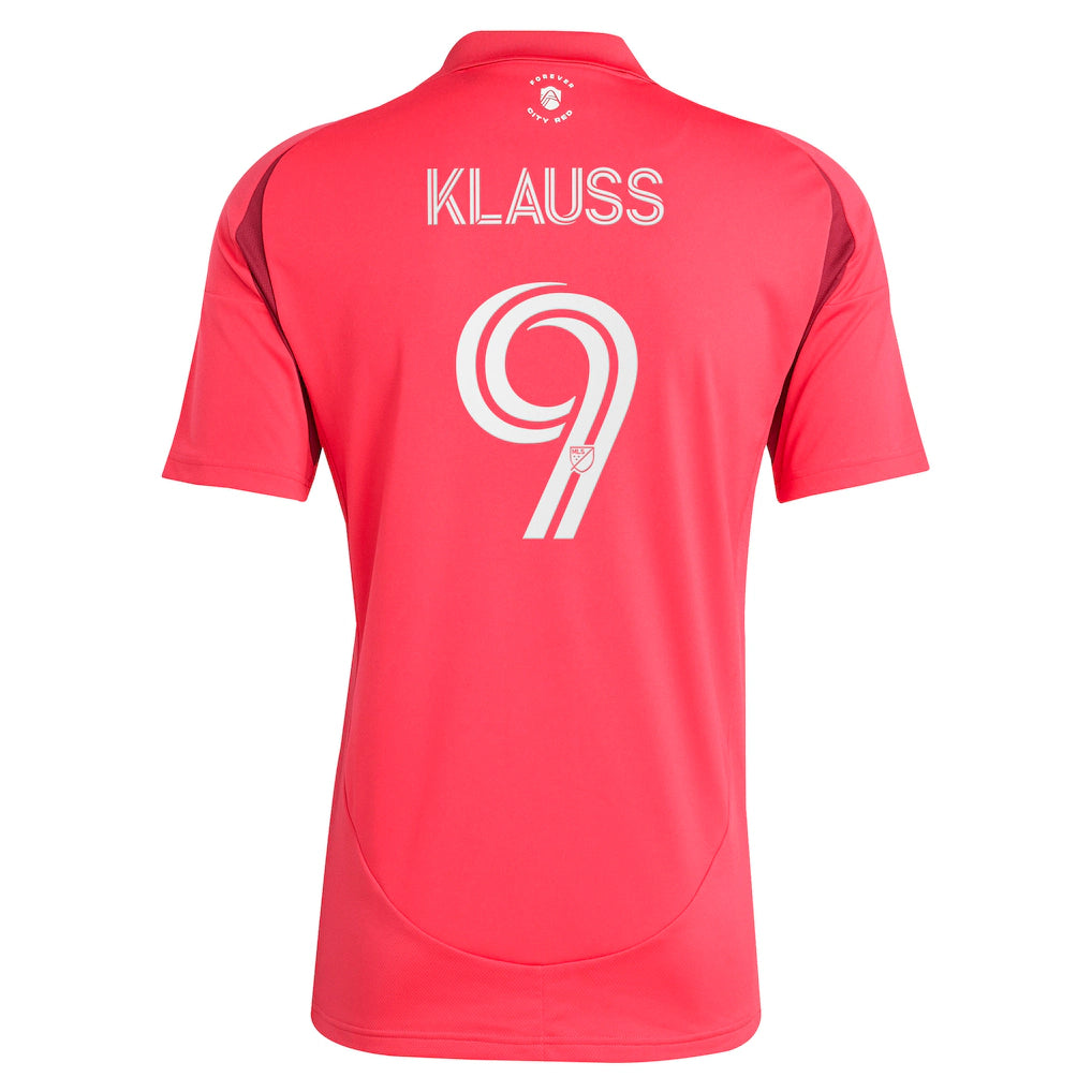 João Klauss St. Louis City SC adidas 2025 Forever CITY Red Replica Player Jersey - Red