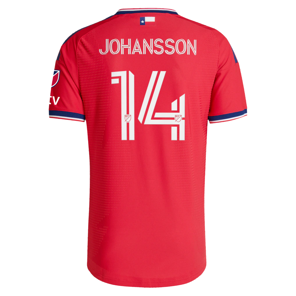 Herman Johansson FC Dallas adidas 2026 DNA Kit On-Field Authentic Patch Jersey - Red