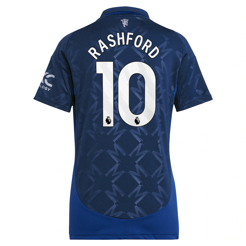 Marcus Rashford Manchester United adidas Women's 2024/25 Away Replica Player Jersey - Navy