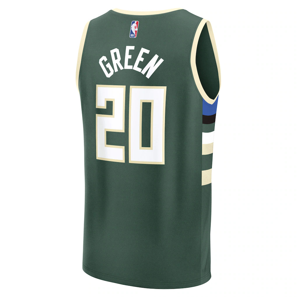 A.J. Green Milwaukee Bucks Fanatics Fast Break Replica Player Jersey - Icon Edition - Hunter Green