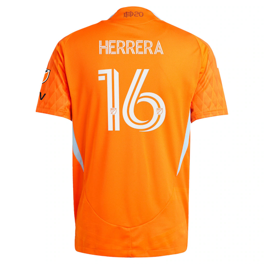 Héctor Herrera Houston Dynamo FC adidas 2025 Season 20 On-Field Authentic Jersey - Orange