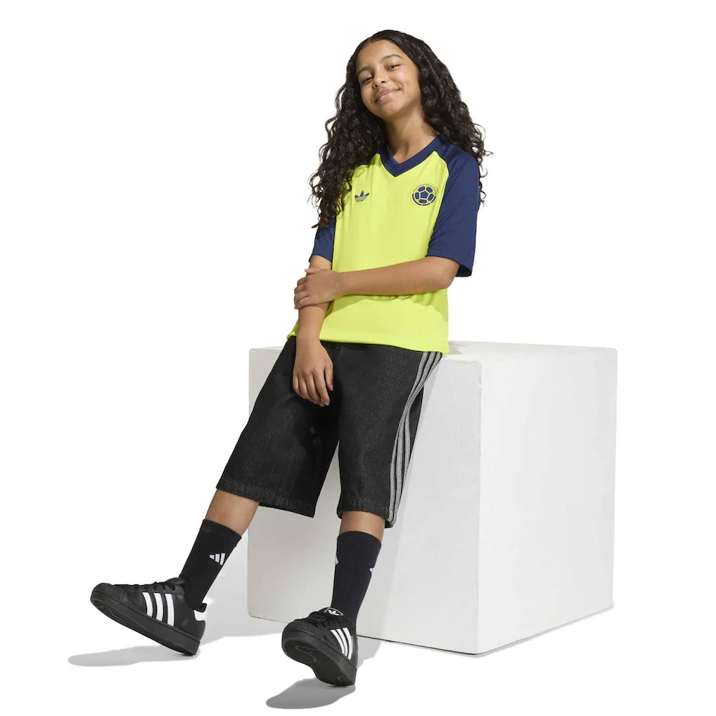 Colombia National Team adidas Youth 2026 Pre-Match Top - Yellow