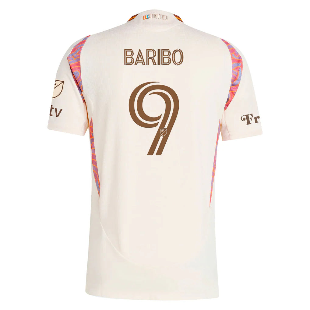 Tai Baribo D.C. United adidas 2025 The Soul Kit On-Field Authentic Jersey - Natural
