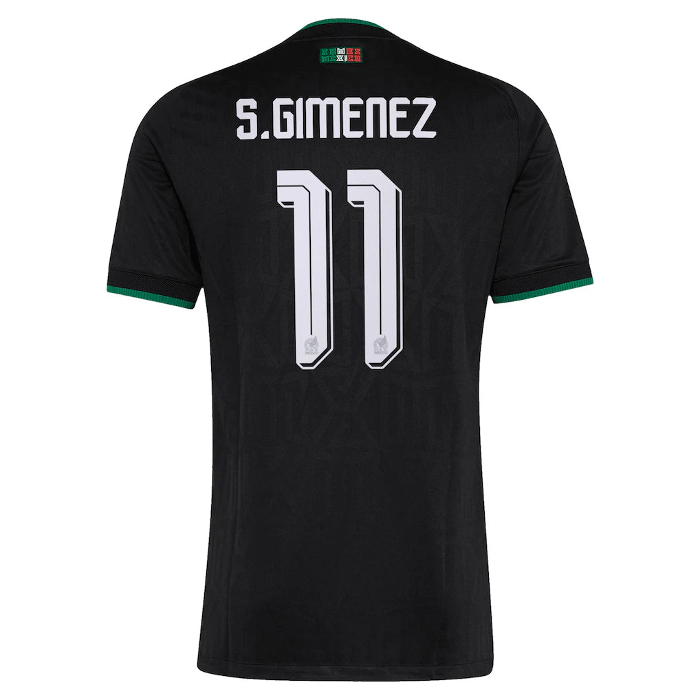 Santiago Gimenez Mexico National Team adidas 2026 Third On-Field Authentic Jersey - Black