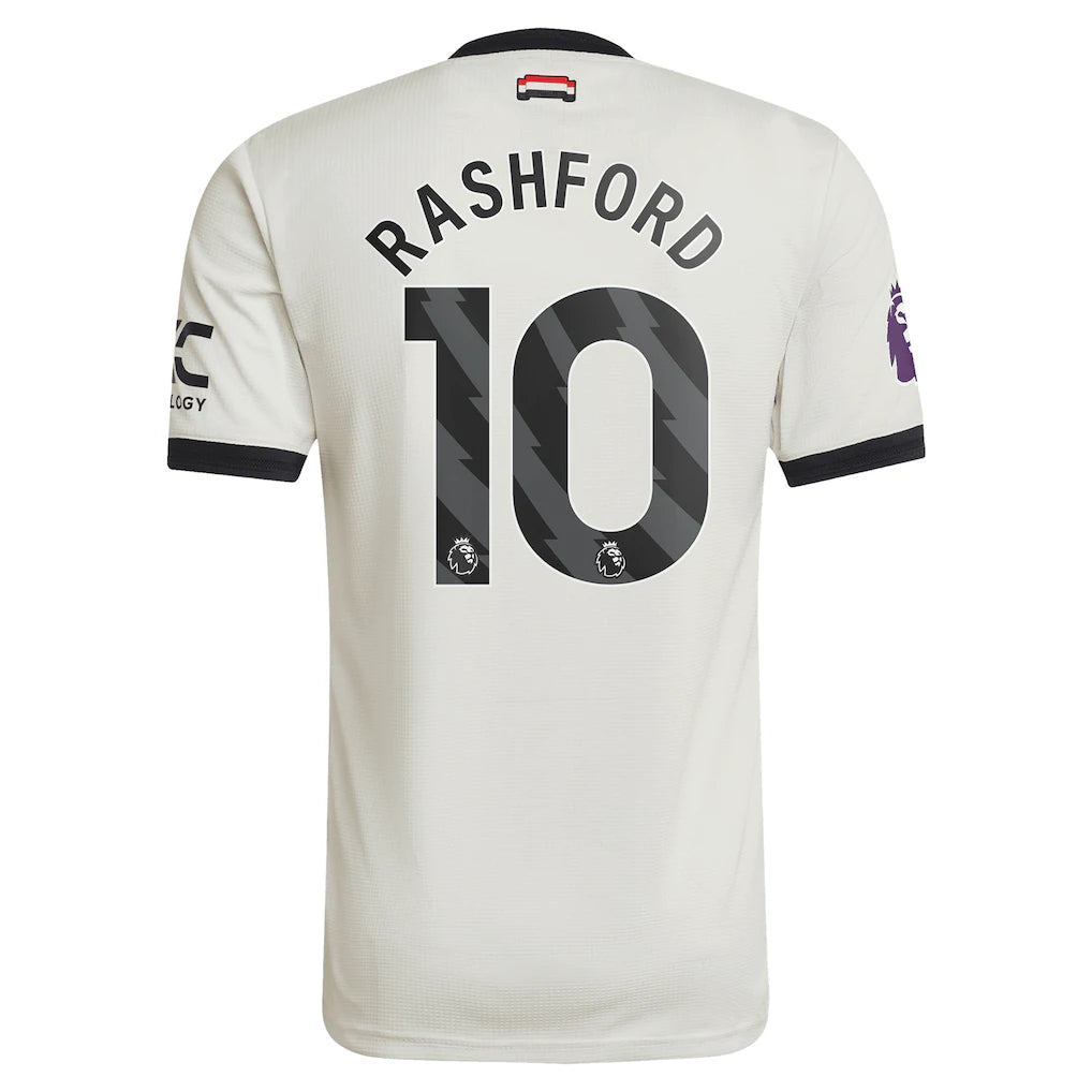 Marcus Rashford Manchester United adidas Originals  2024/25 Third Authentic Jersey - Cream