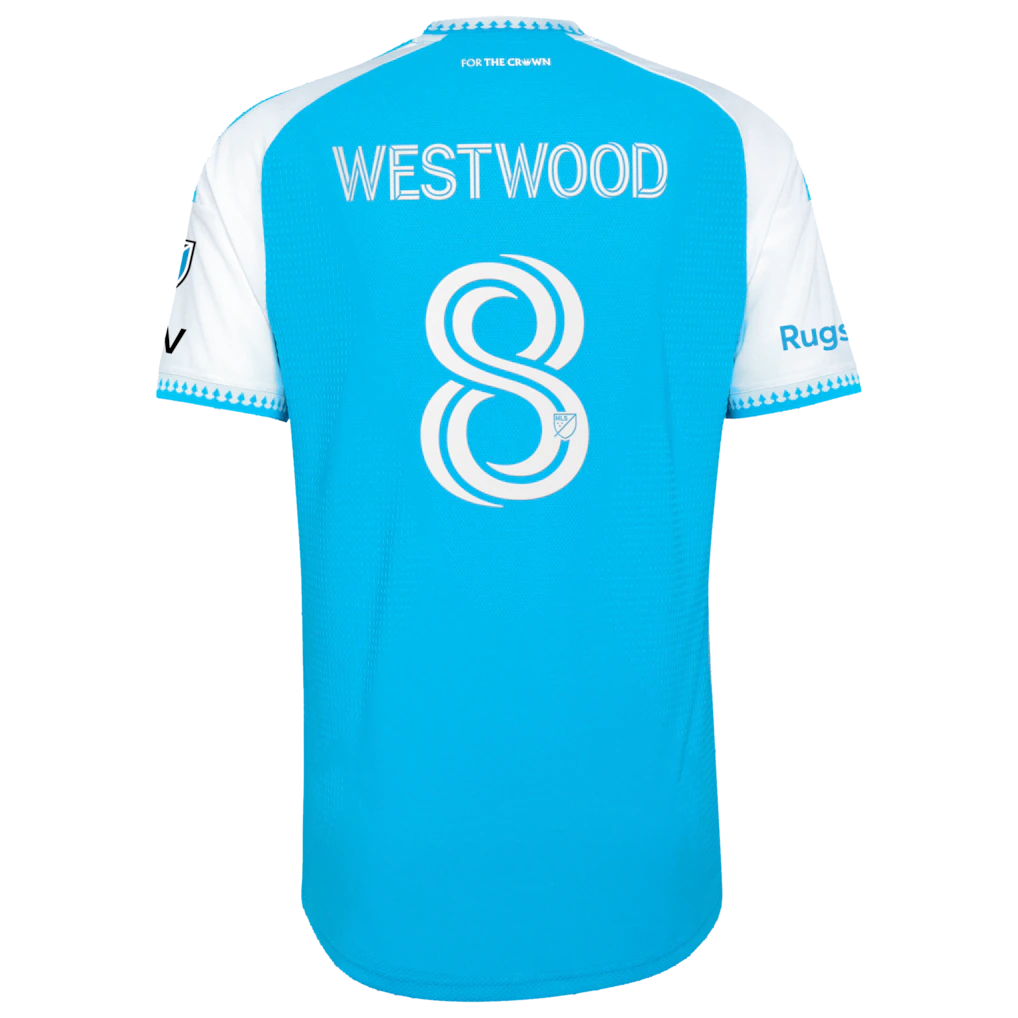 Ashley Westwood Charlotte FC adidas 2026 Carolina Kit: Crowns Up On-Field Authentic Patch Jersey - Blue