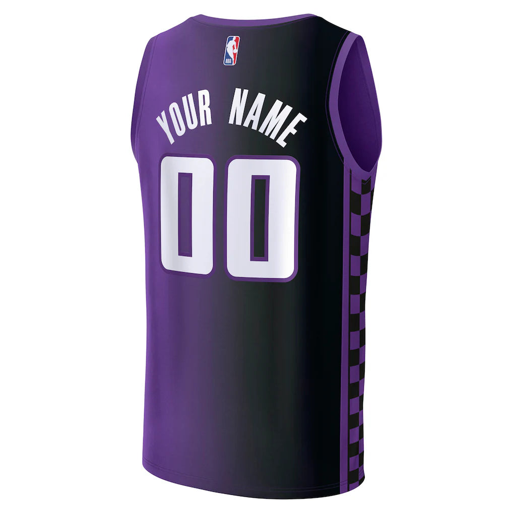 Sacramento Kings Fanatics Fast Break Custom Jersey - Statement Edition - Purple